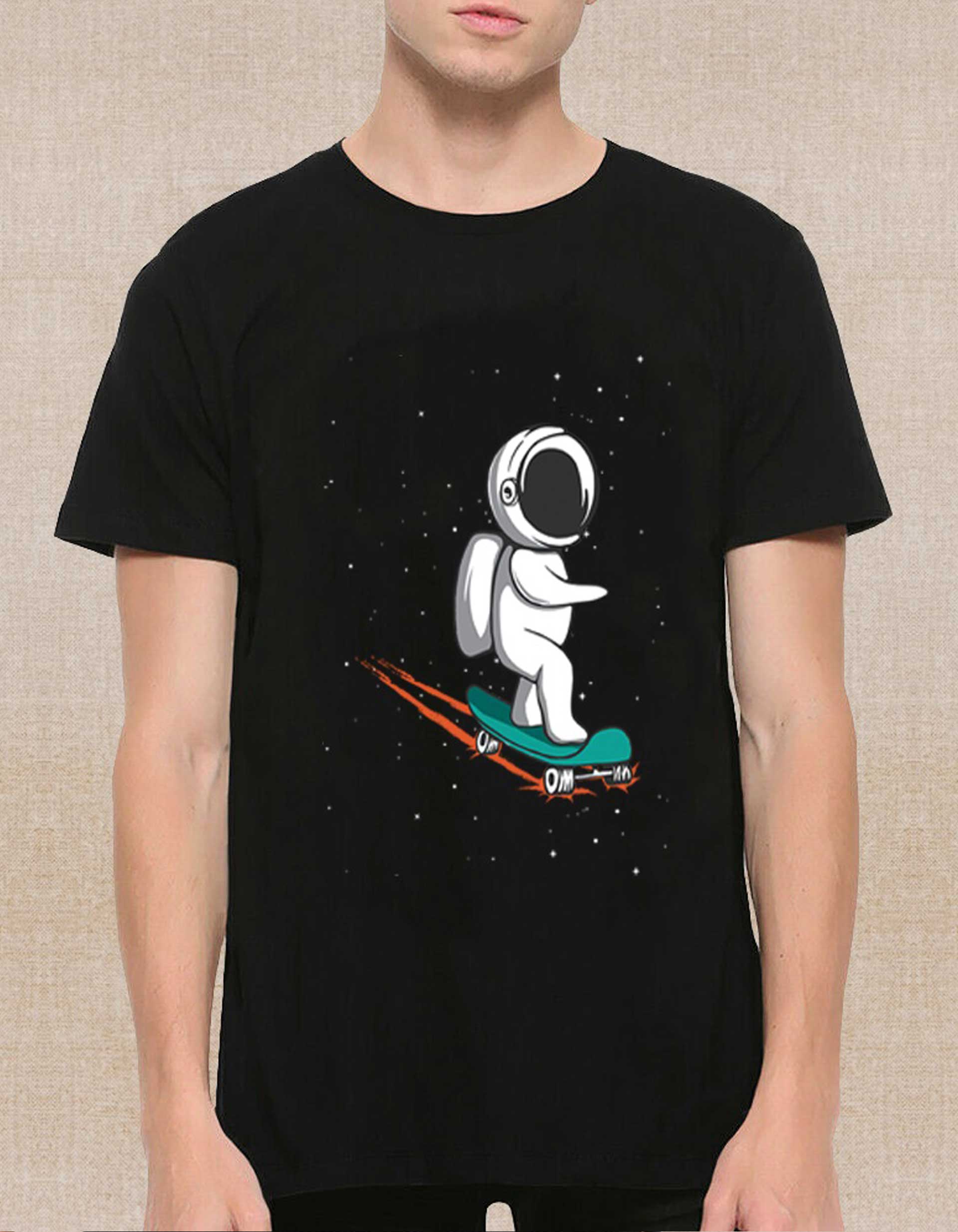 Men’s Space Skating Printed T-Shirt