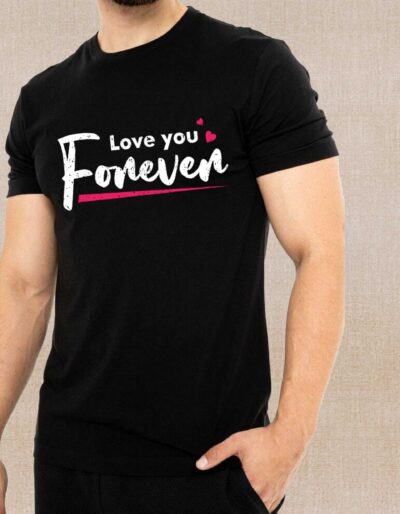 Men's Love Forever Printed T-Shirt