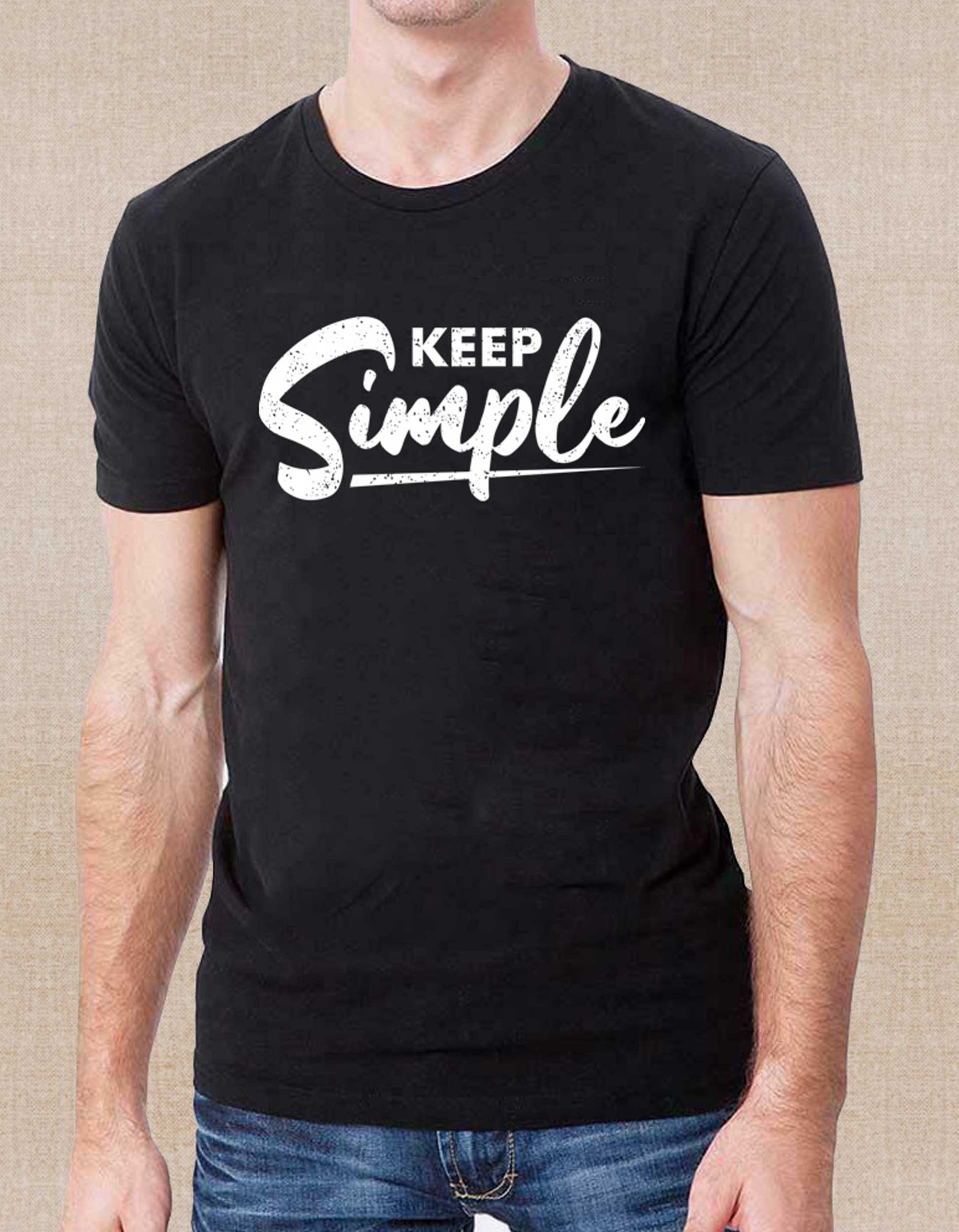 Men’s Keep Smile Printed T-Shirt