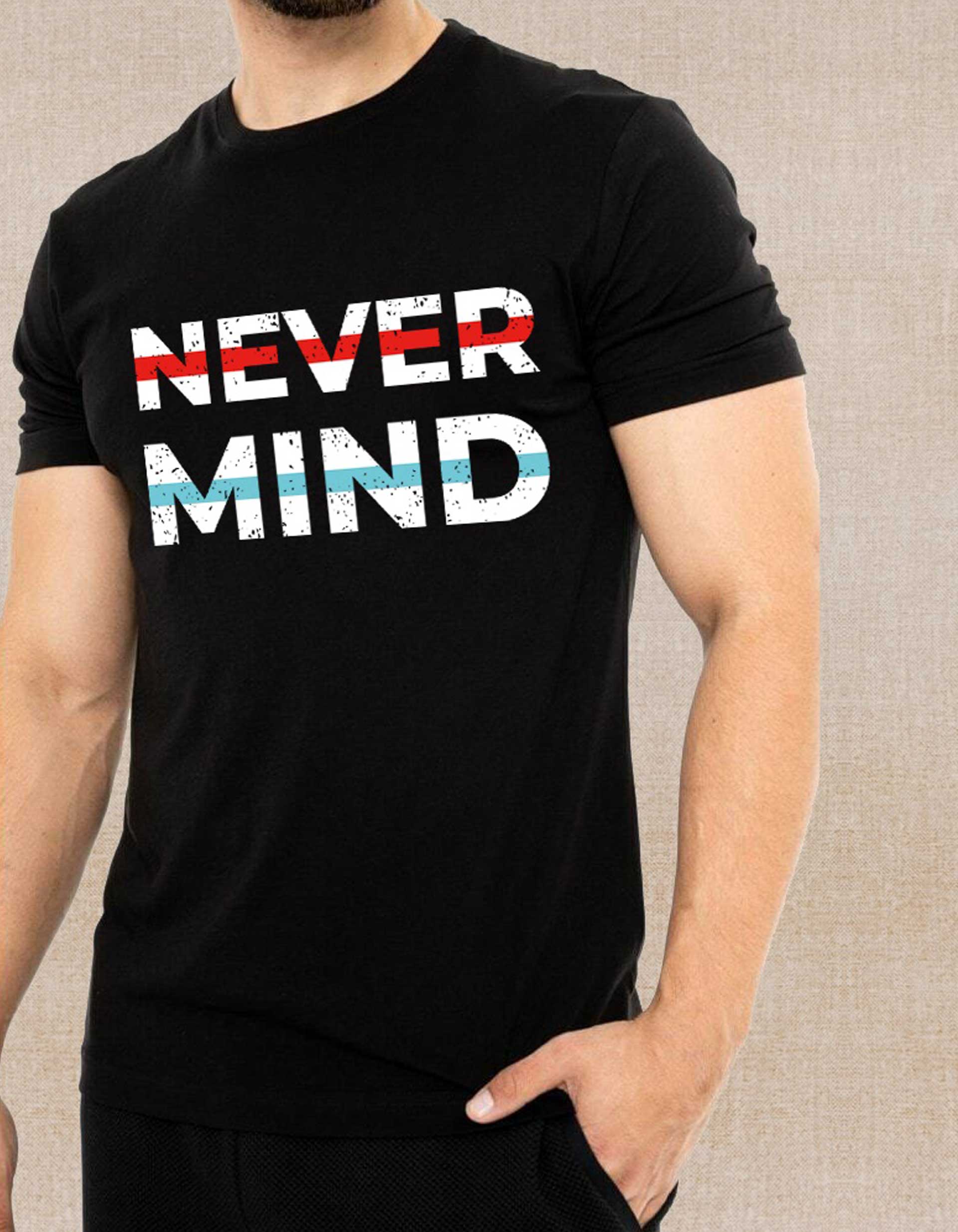 Men’s Never Mind Printed T-Shirt