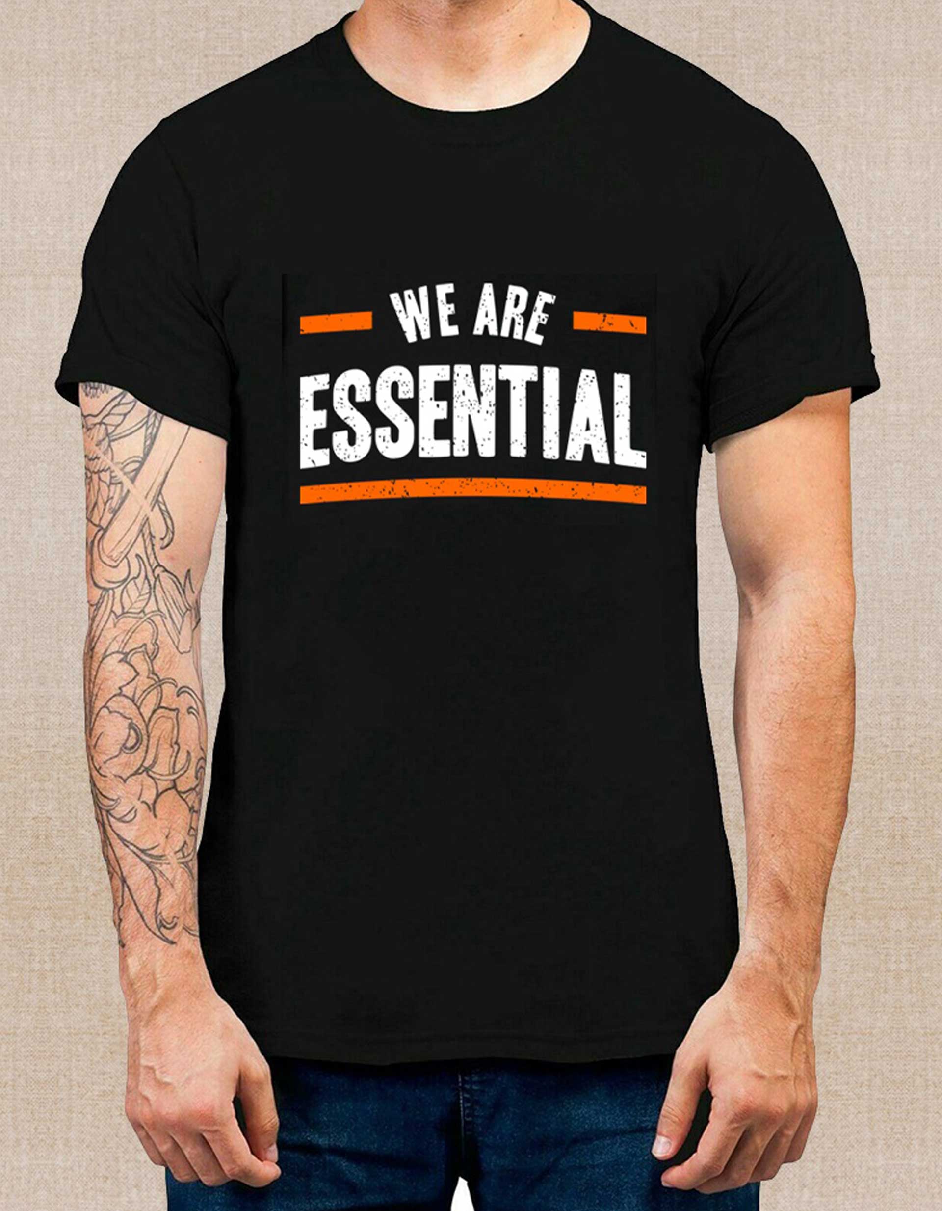 We Are Essential Printed T-Shirt For Men