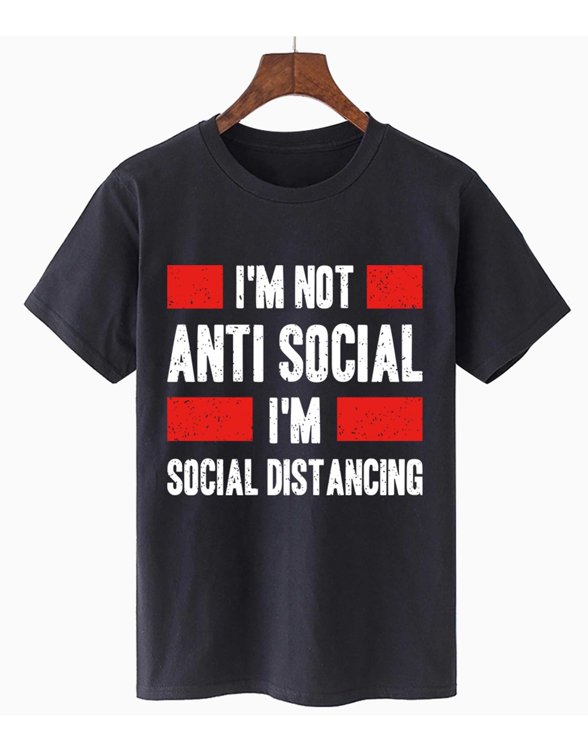 Men’s Anti Social Printed T-Shirt