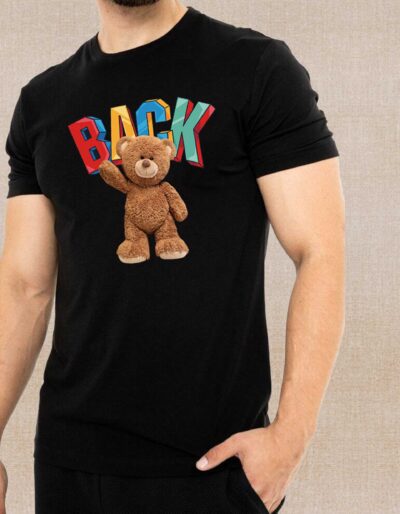 Smiley Teddy Printed T-Shirt For Men