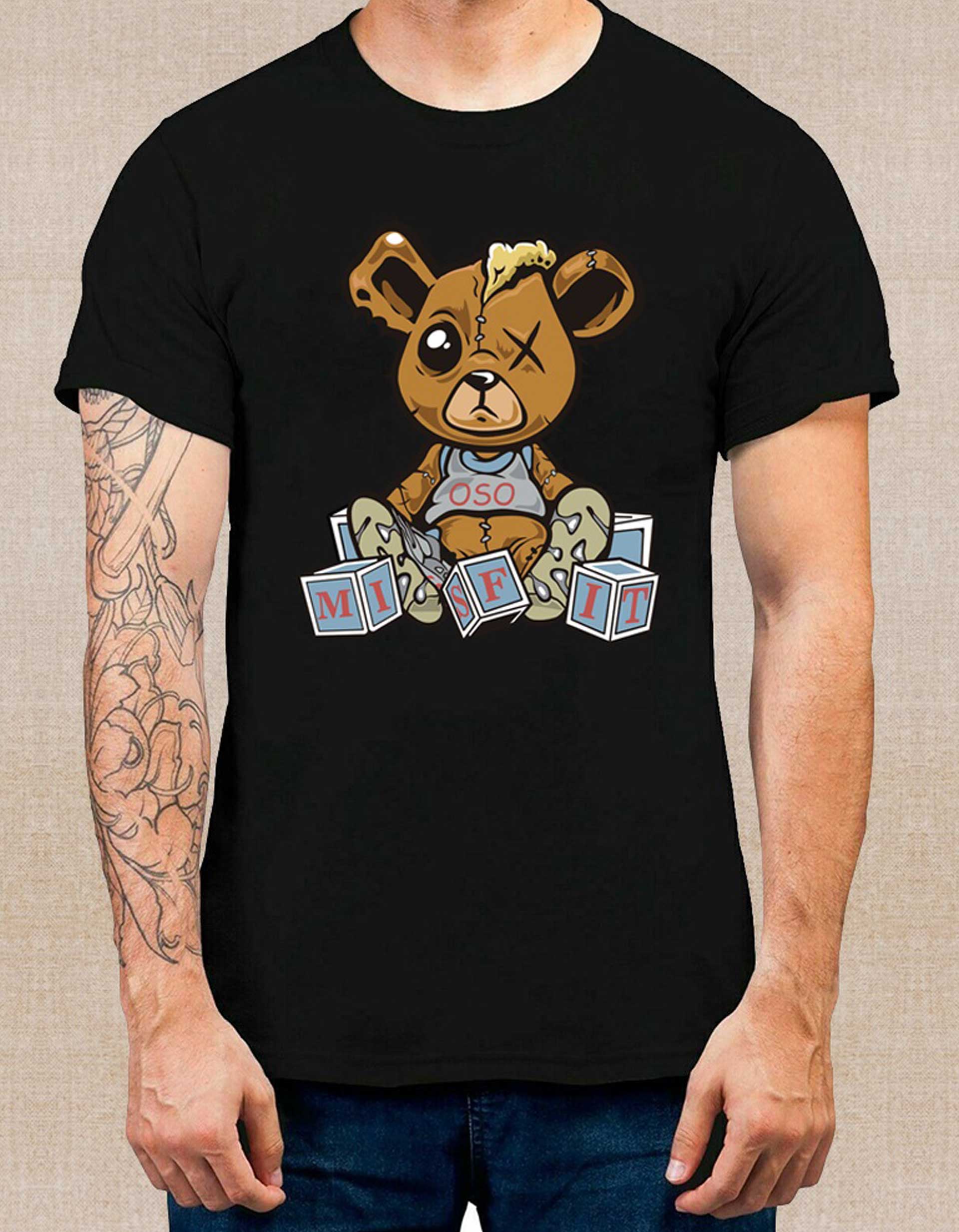 Men’s Broken Teddy Printed T-Shirt