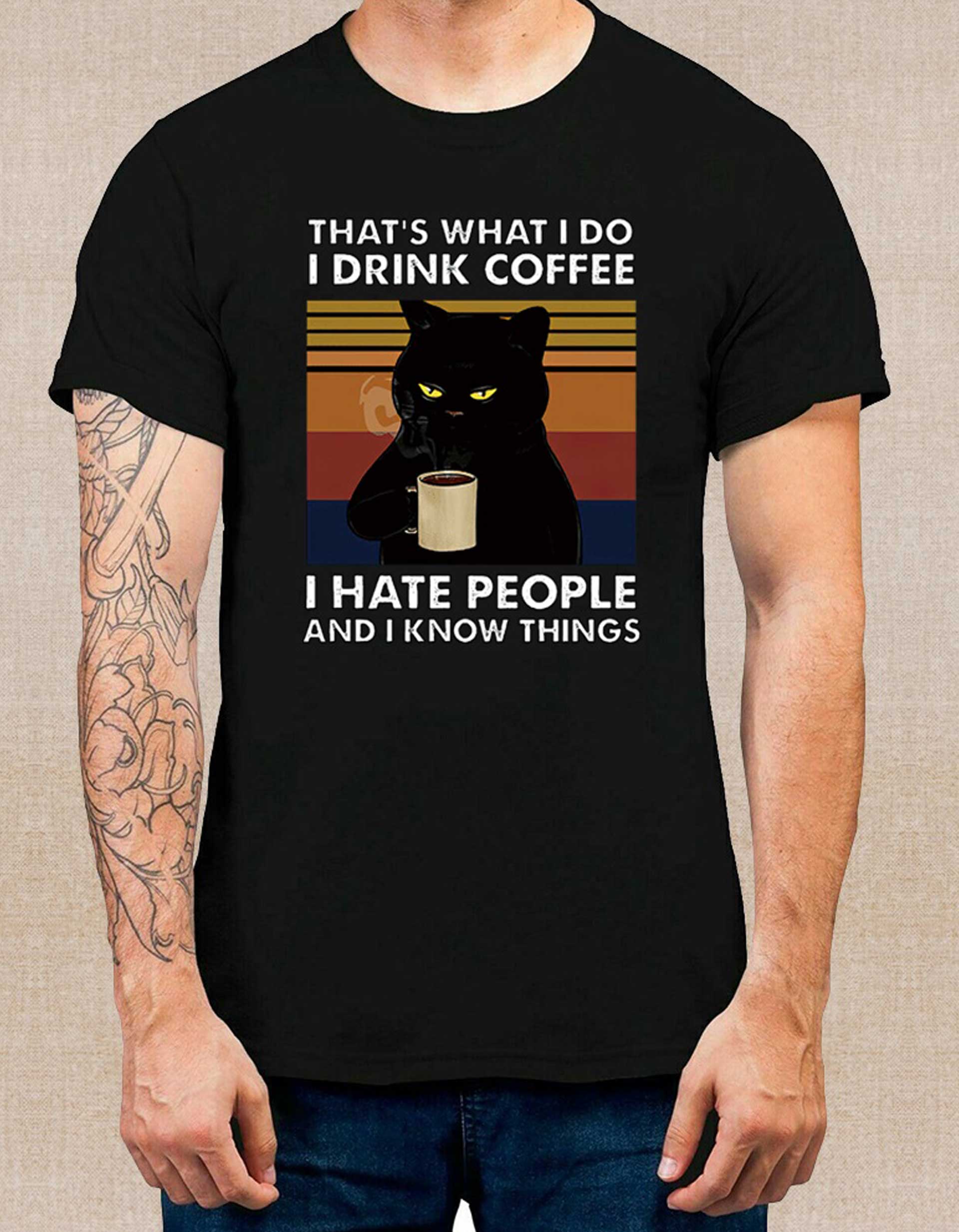 I Hate People Printed T-Shirt For Men