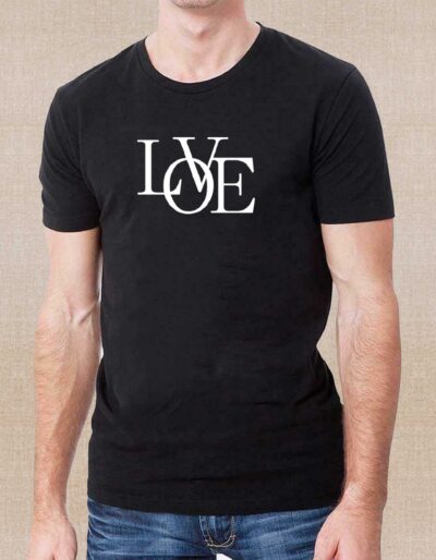 Men's Love Printed T-Shirt