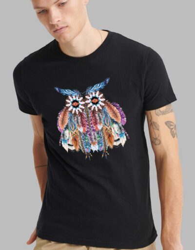 Owl Printed T-Shirt for Men