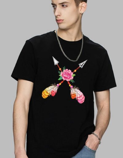 Awesome Rose Printed T-Shirt for Men