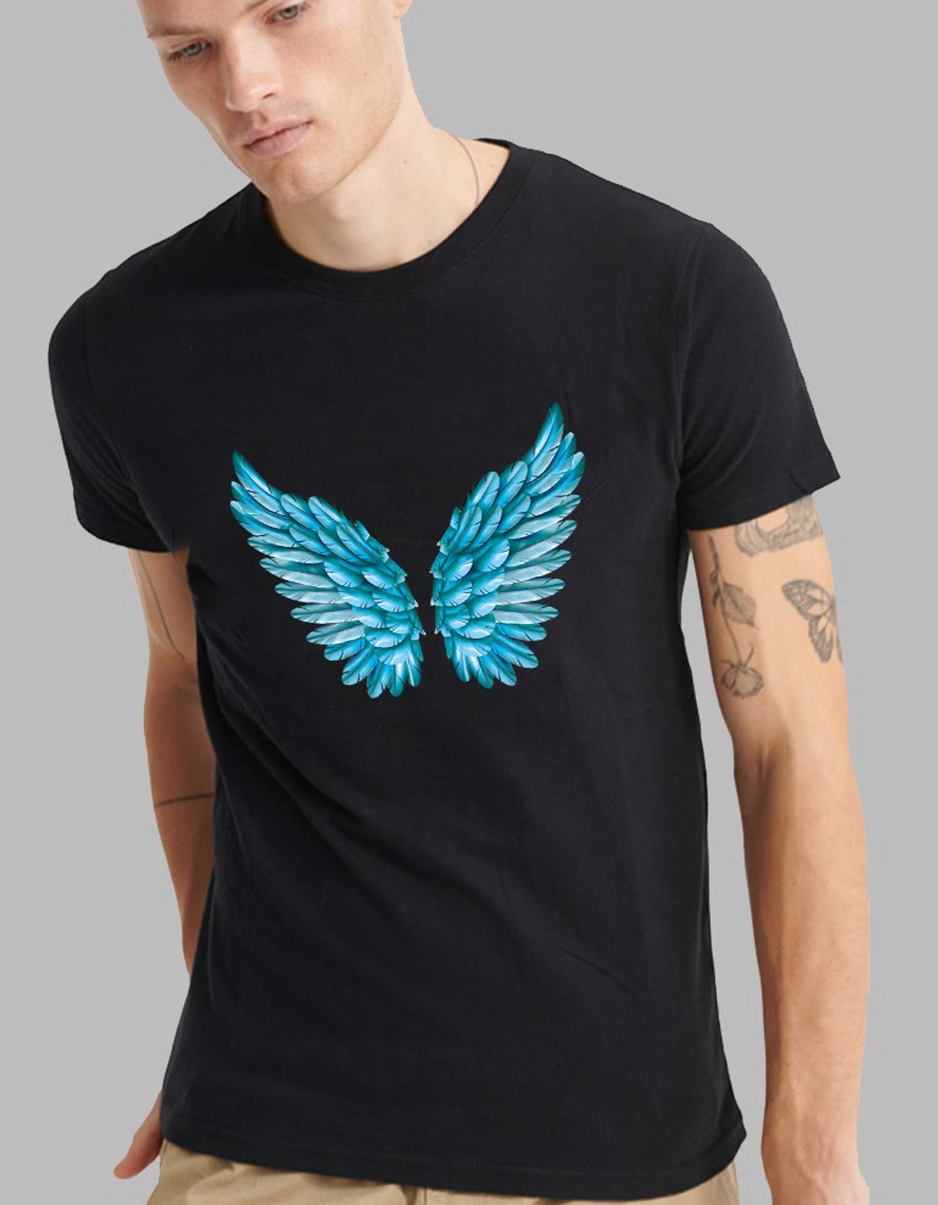 Beautiful Wing Printed T-Shirt For Men