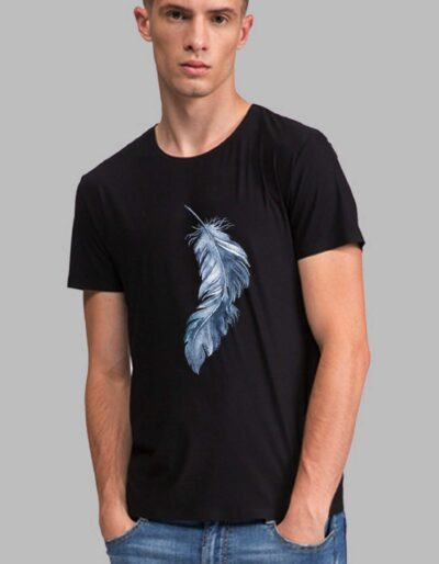 Awesome Printed With Wings T-Shirt For Men