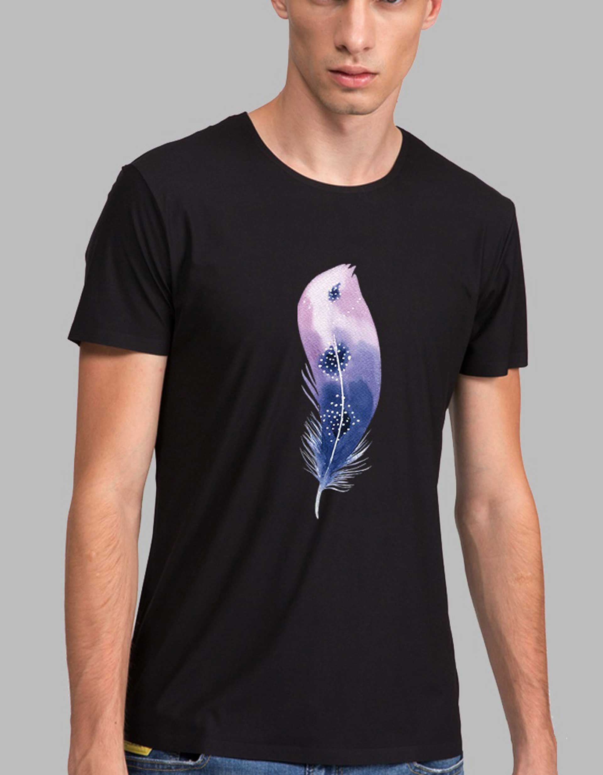 Wigs Design Printed T-Shirt For Men