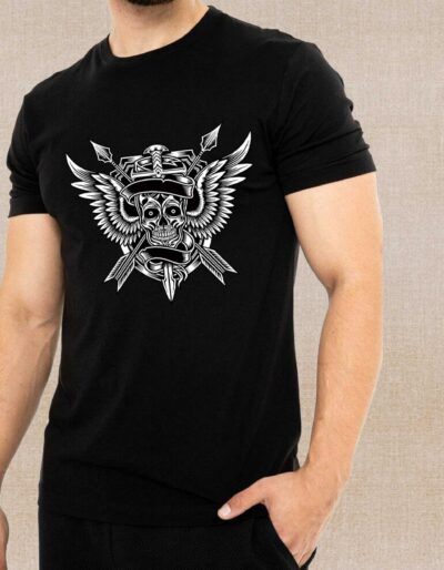 Men's Skull Printed T-Shirt