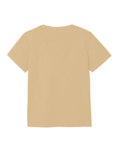 Kids plain beige t-shirt back