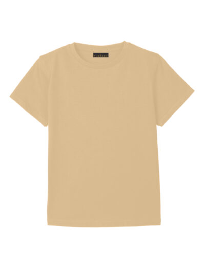 Kids plain beige t-shirt