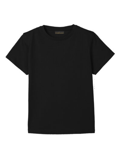 kids plain black t-shirt