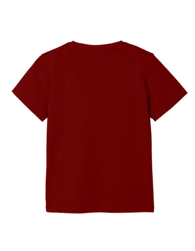 maroon back t-shirt