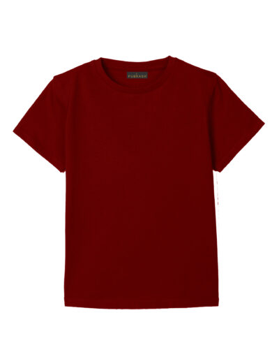 Kids plain maroon t-shirt