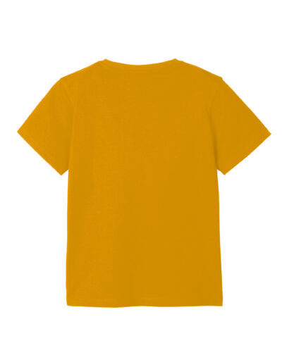 Kids plain golden yellow t-shirt back