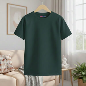green plain tshirt for kids
