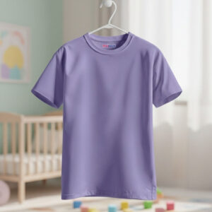 purple plain tshirt for kids