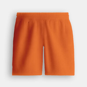 kids orange plain shorts
